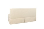 U1726 Gatsby Tufted Back, 64"Banquette with Kick Pleat Skirt Option.